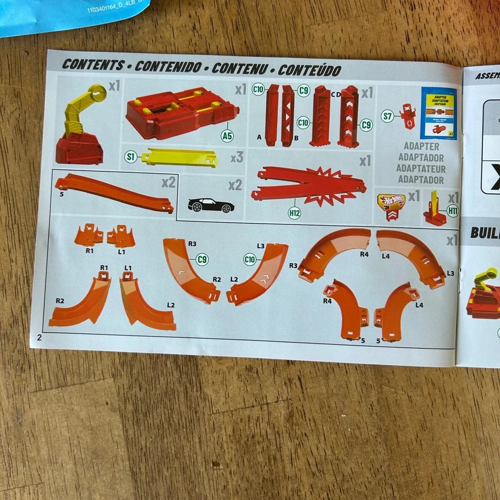 Hot Wheels The Hot Ones Crash Frenzy Speedway Track Set 4ft Speed Snap 2 Cars